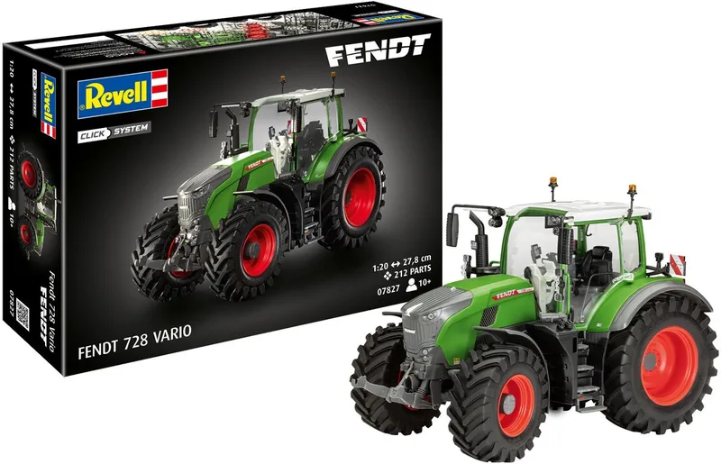 Modelbouwpakket Landbouwvoertuigen - 07827 Easy Click System - Fendt 728 Vario - Tractor - Landbouwvoertuig Plastic - 1:20 - Modelbouw by Revell in Multi – product photo
