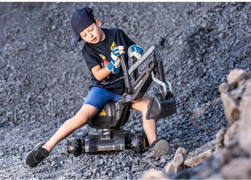 421152 RollyDigger Volvo Graafmachine från Rolly Toys i Zwart – produktbild