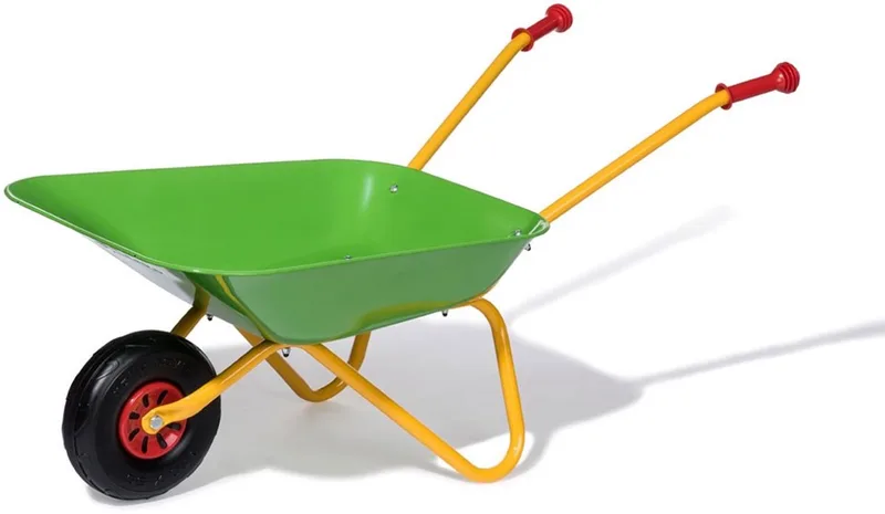Milly Mally metalen speelgoedkruiwagen 80x38x41 cm - Kinderkruiwagen från Rolly Toys i Groen – produktbild