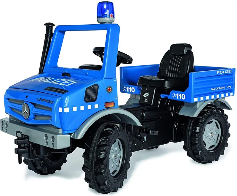 Rollyunimog police junior blauw/zwart från Rolly Toys i Blauw – produktbild