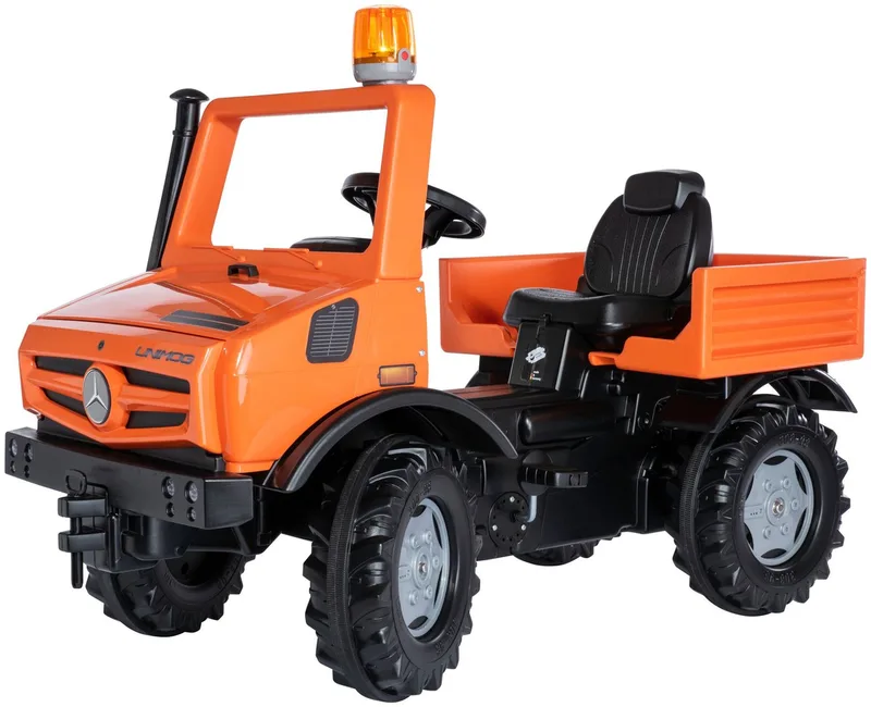Tretfahrzeug rollyUnimog Service, inkl. rollyFlashlight från Rolly Toys i Orange – produktbild