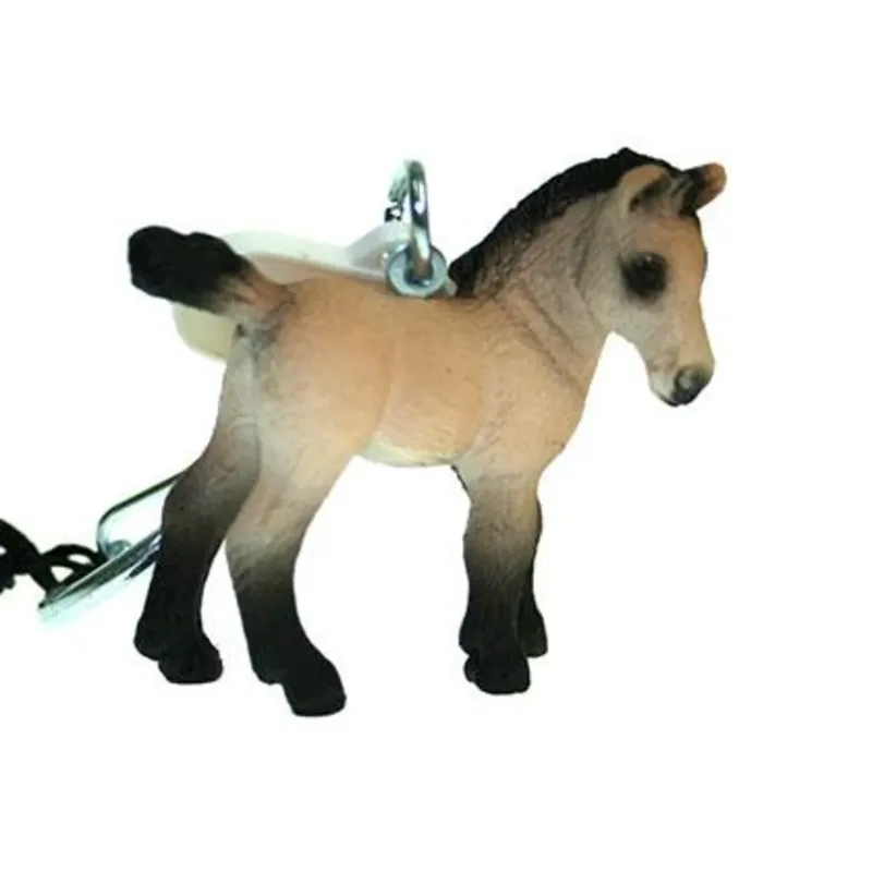 schleich® 82891 HORSE CLUB Schlüsselanhänger Fohlen fra Schleich i Brun – produktbillede