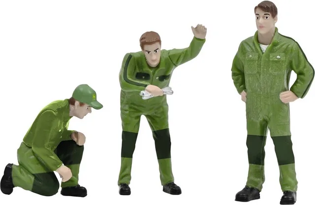 Schaal 1 figuren John Deere monteurs Geverfd