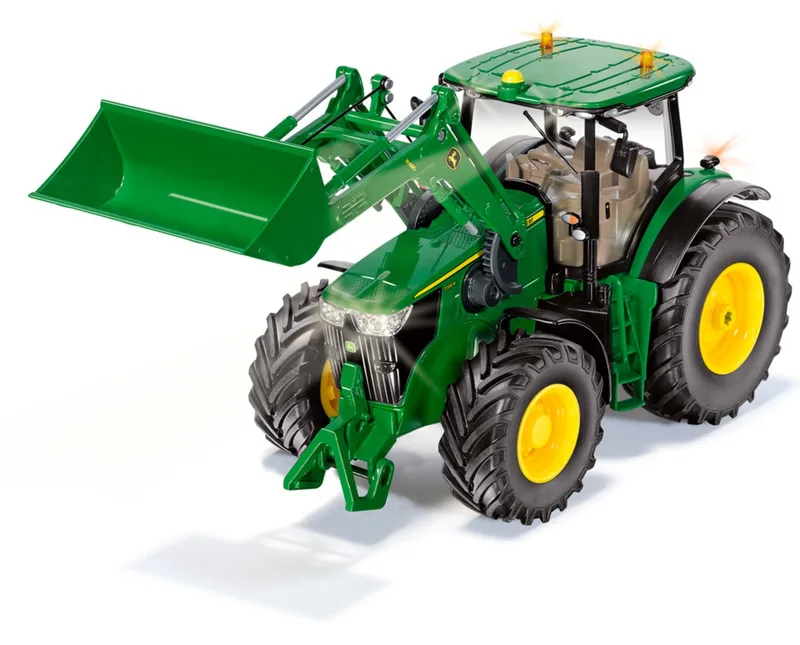 John Deere 7310R with front loader and Bluetooth app control – 6792 · 1:32 by Siku – product photo 3 of 4
