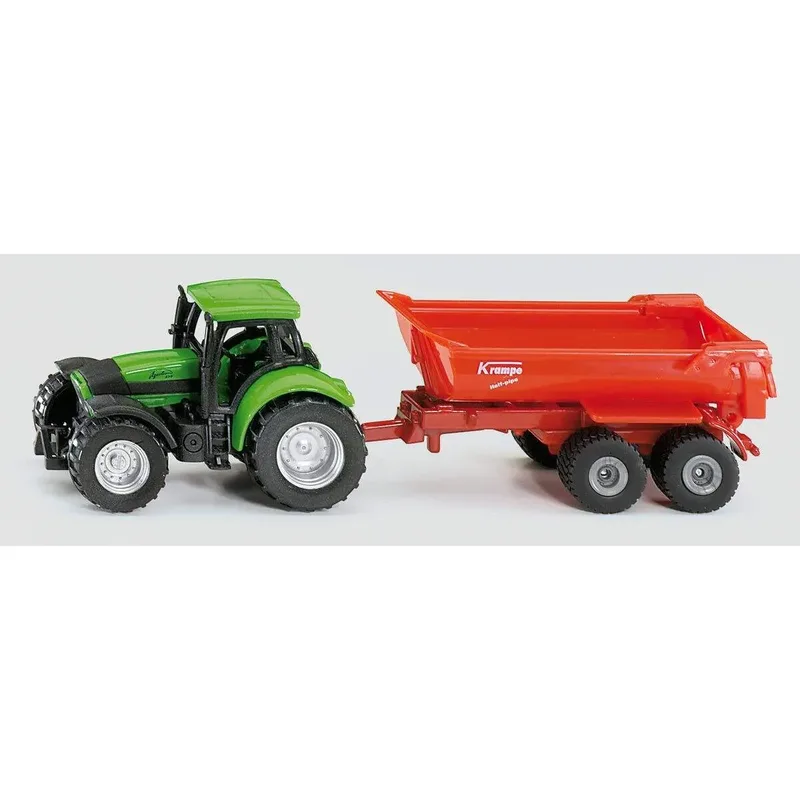 SIKU 1632 Traktor mit Halfpipe Muldenkipper fra Siku – produktbillede