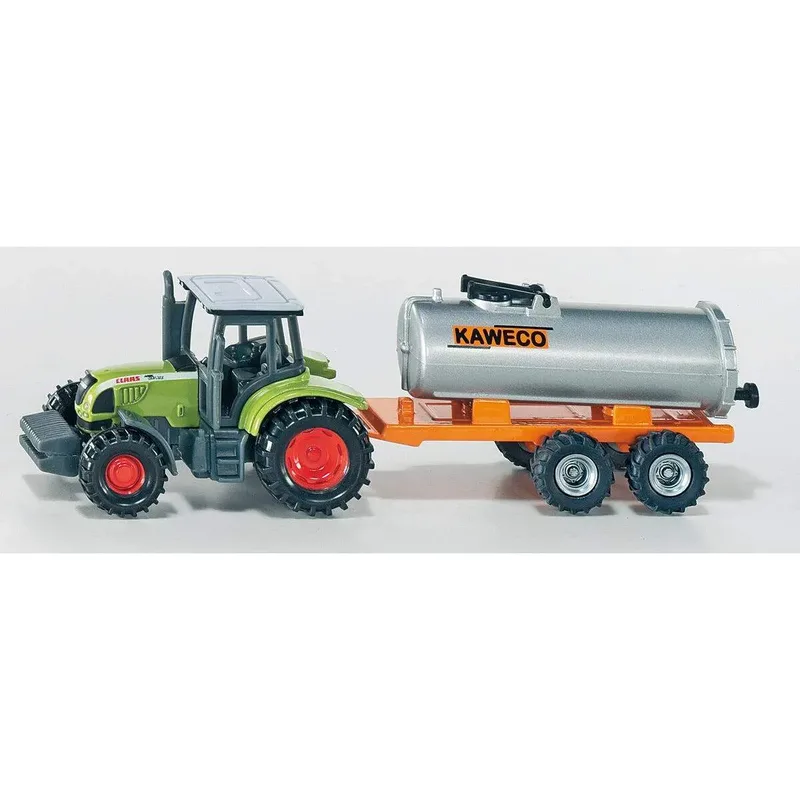 SIKU 1642 Traktor mit Vakuum-Fasswagen fra Siku – produktbillede