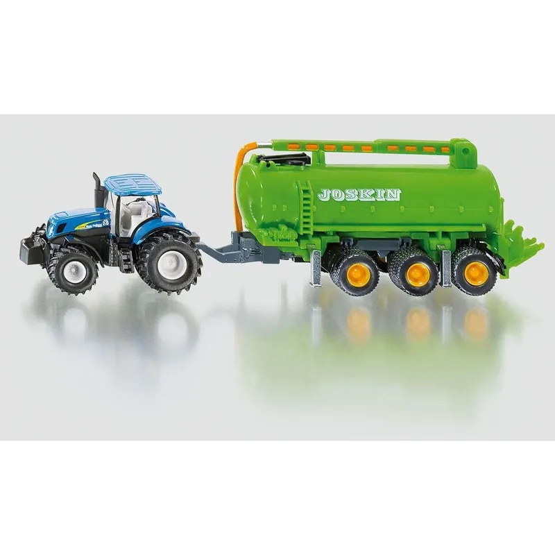 SIKU 1860 Traktor mit Fasswagen fra Siku – produktbillede