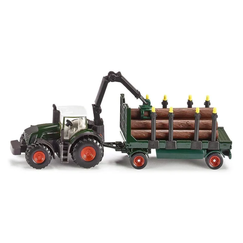 SIKU 1861 1:87 Traktor mit Holzanhänger fra Siku – produktbillede