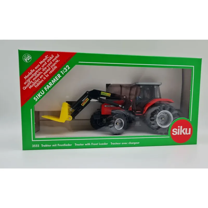 SIKU 3555 SIKU Farmer Massey Ferguson 4270 Traktor mit Frontlader STOLL ROBUST, 1:32 från Siku – produktbild