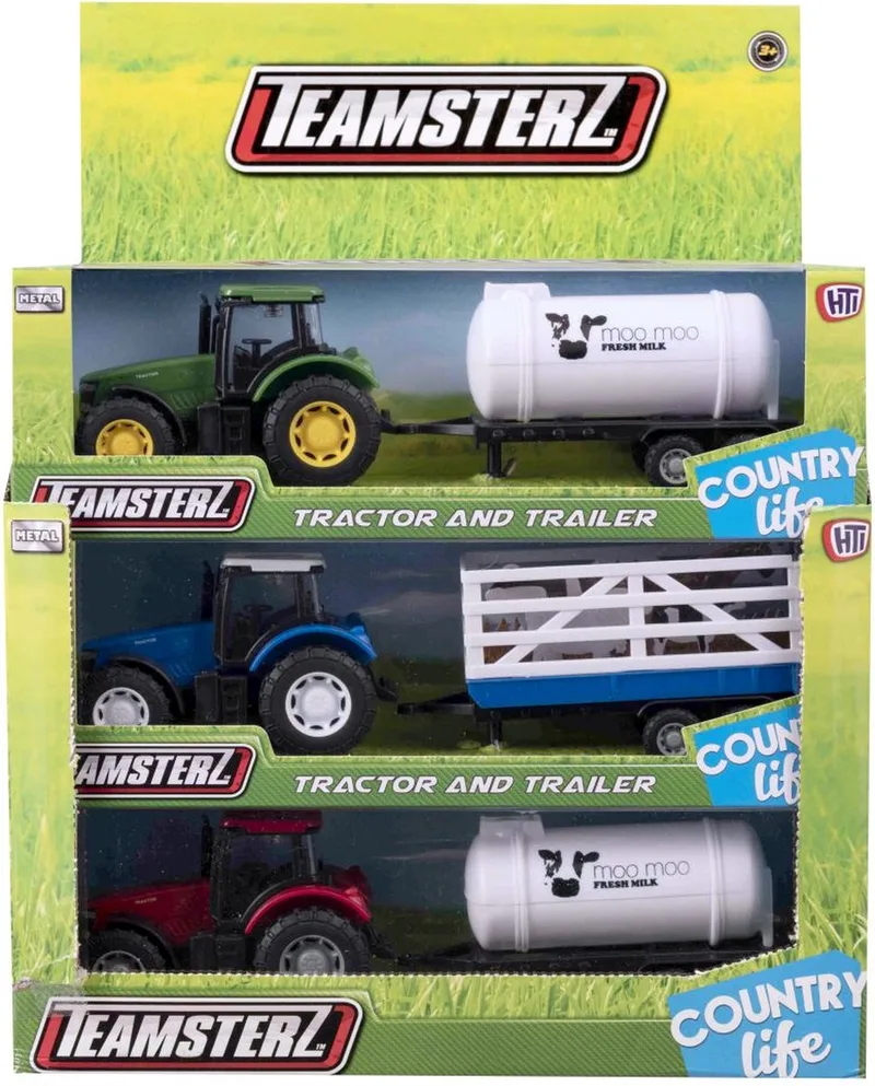 TRACTOR AND TRAILER ASSORTED. by Teamsterz in Multicolour – product photo