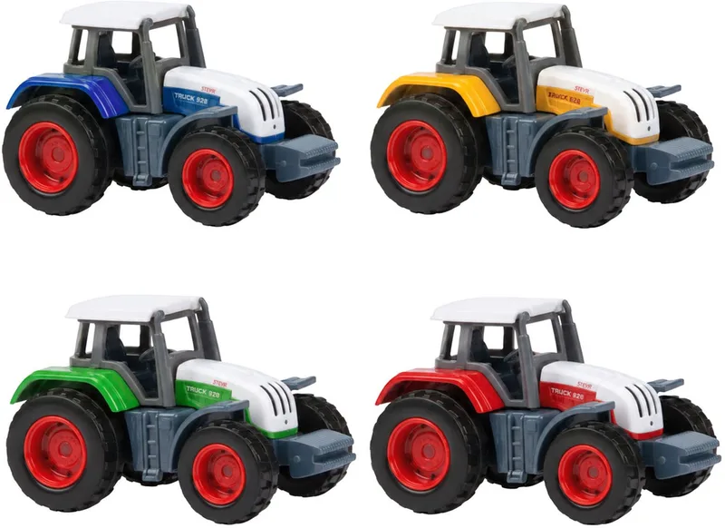 Ackers Ville Metalen Tractor - 7cm de Toi-Toys en Multicolore – photo du produit