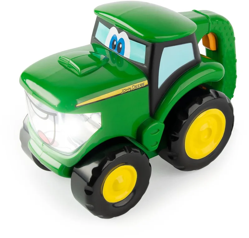 Johnny Duwtractor met zaklamp - John Deere - 2-in-1 tractor en zaklamp by TOMY in Groen – product photo