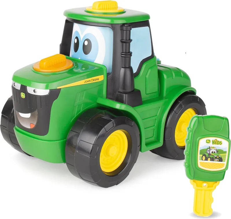 Johnny Tractor met sleutel Key 'n Go - John Deere by TOMY in Groen – product photo