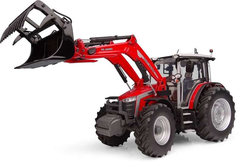 Massey Ferguson 5M.145 met Voorlader 1:32 by Universal Hobbies in Rood – product photo