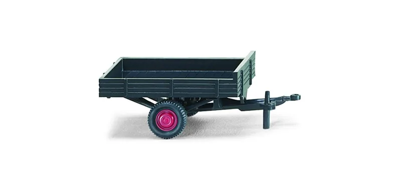 Allgaier Einachsanhänger - schwarzgrau – 087940 · 1:87 de Wiking – photo du produit