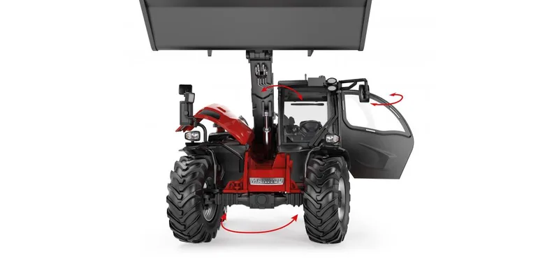 Manitou telehandler MLT 635 – 077850 · 1:32 by Wiking – product photo 2 of 4