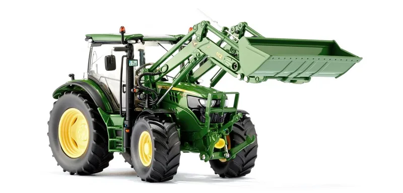 John Deere 6125R m. chargeur frontal – 077344 · 1:32 de Wiking – photo du produit 4 sur 4