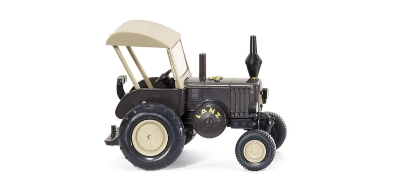 Lanz Bulldog with Dach - braun – 088005 · 1:87 fra Wiking – produktbillede