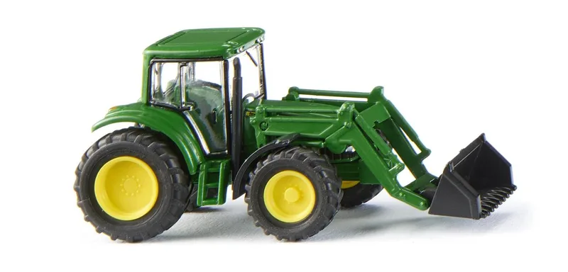 John Deere 6820S with front loader – 095838 · 1:160 fra Wiking – produktbillede