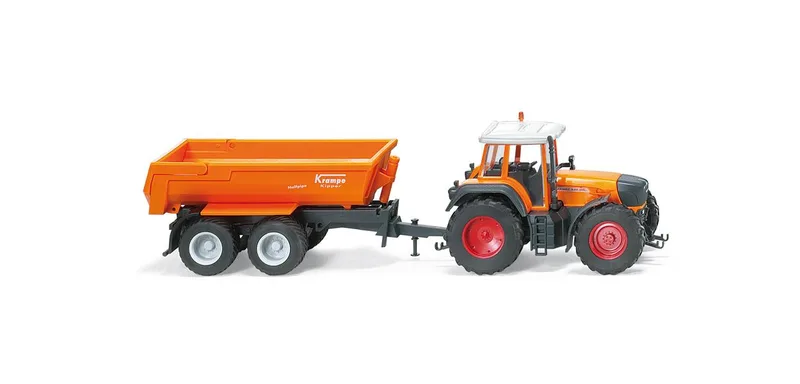 Fendt 930 Vario with trailer (Krampe) – 037340 · 1:87 by Wiking – product photo