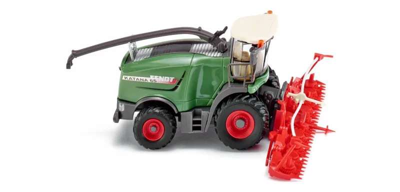 Fendt Katana 65 with maize header – 038999 · 1:87 by Wiking – product photo