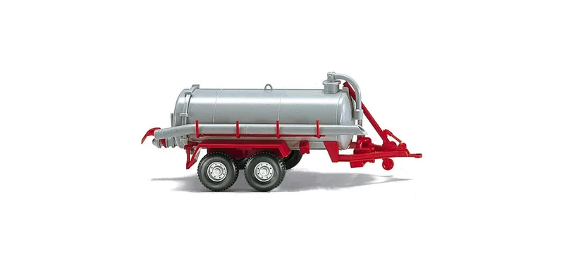 Vakuumfasswagen - lichtgrau/karminrot – 038201 · 1:87 de Wiking – photo du produit