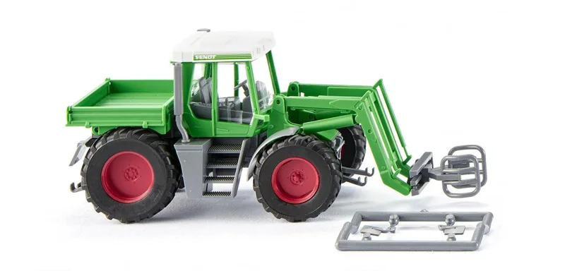 Fendt Xylon with Ballengreifer – 038003 · 1:87 by Wiking – product photo