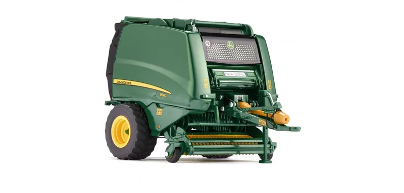 John Deere round baler – 077316 · 1:32 från Wiking – produktbild