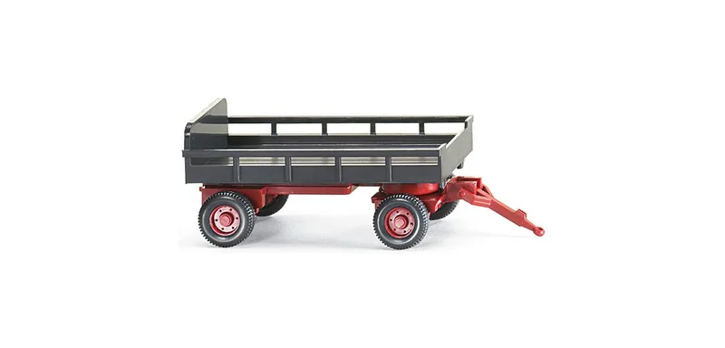 farm trailer - schwarzgrau – 086902 · 1:87 från Wiking – produktbild