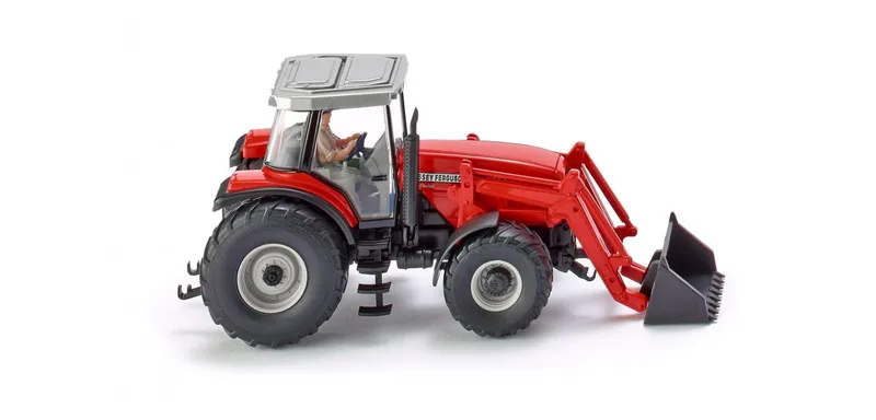 Massey Ferguson MF 8280 with front loader – 038540 · 1:87 by Wiking – product photo