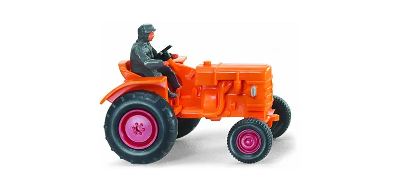 Fahr tractor - orange – 087702 · 1:87 by Wiking – product photo