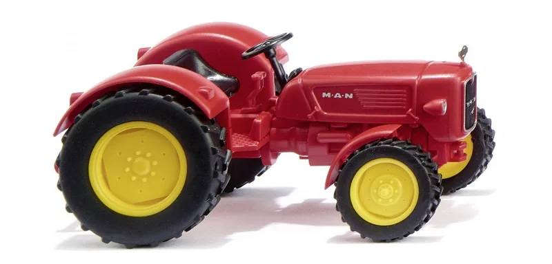 MAN 4R3 - verkehrsrot – 088403 · 1:87 från Wiking – produktbild