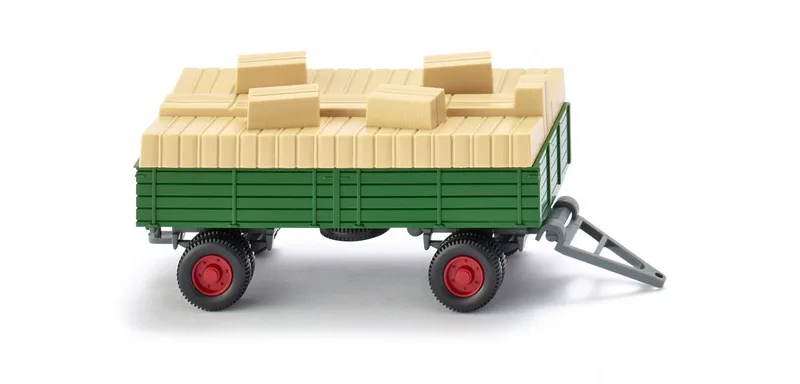 farm trailer with Strohballen – 087904 · 1:87 by Wiking – product photo