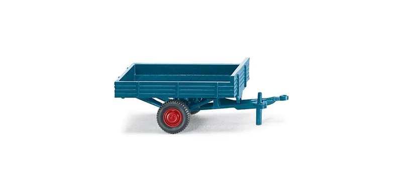 Allgaier Einachsanhänger - azurblau – 087941 · 1:87 de Wiking – photo du produit