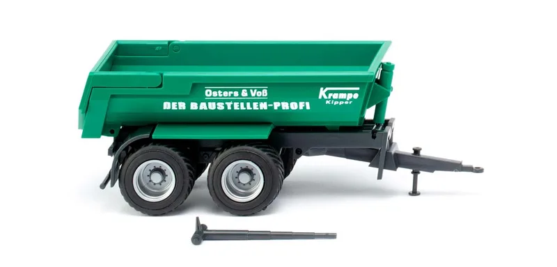 Krampe Halfpipe dump trailer "Osters & Voß" – 038814 · 1:87 by Wiking – product photo