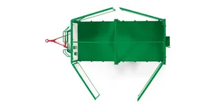 Kröger Zweiachs-Dreiseiten- tipping trailer HKD 302 - weiss – 077866 · 1:32 fra Wiking – produktbillede 3 af 4