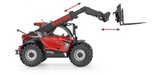 Manitou telehandler MLT 635 – 077850 · 1:32 by Wiking – product photo 3 of 4