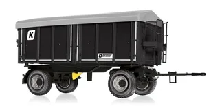 Kröger Zweiachs-Dreiseiten- tipping trailer HKD 302 - black – 077867 · 1:32 by Wiking – product photo 1 of 2