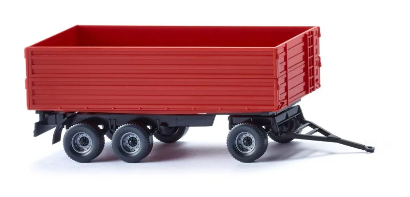 three-axle farm trailer - red – 038818 · 1:87 by Wiking – product photo