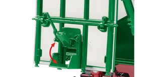 Kröger Zweiachs-Dreiseiten- tipping trailer HKD 302 - weiss – 077866 · 1:32 fra Wiking – miljøbillede 4 af 4