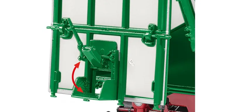 Kröger Zweiachs-Dreiseiten- tipping trailer HKD 302 - weiss – 077866 · 1:32 fra Wiking – miljøbillede 4 af 4