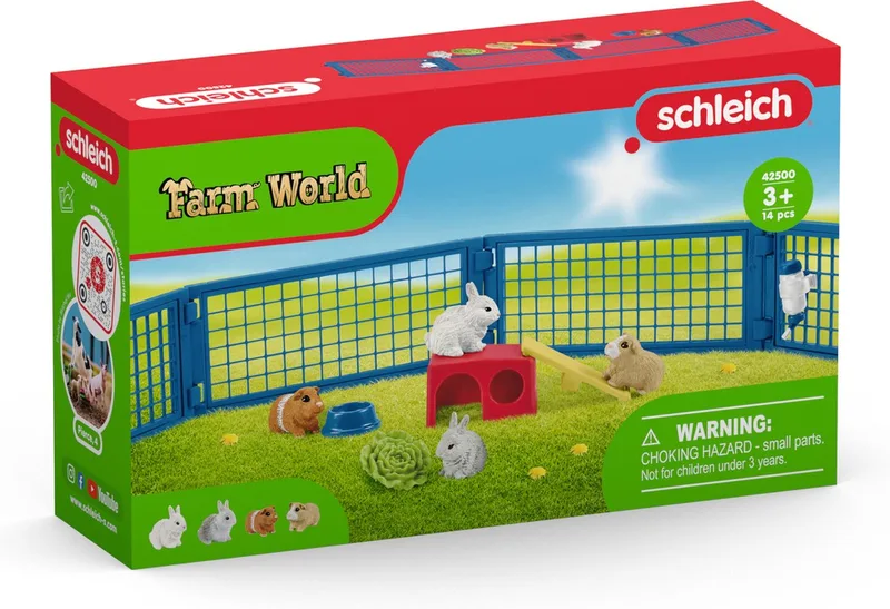 42500 Rabbit and guinea pig hutch by Schleich – product photo