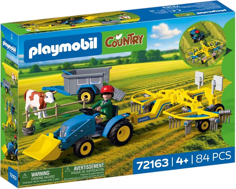 Country Kleine Tractor met Hooimaaier - 72163 by Playmobil in Multi kleuren – product photo