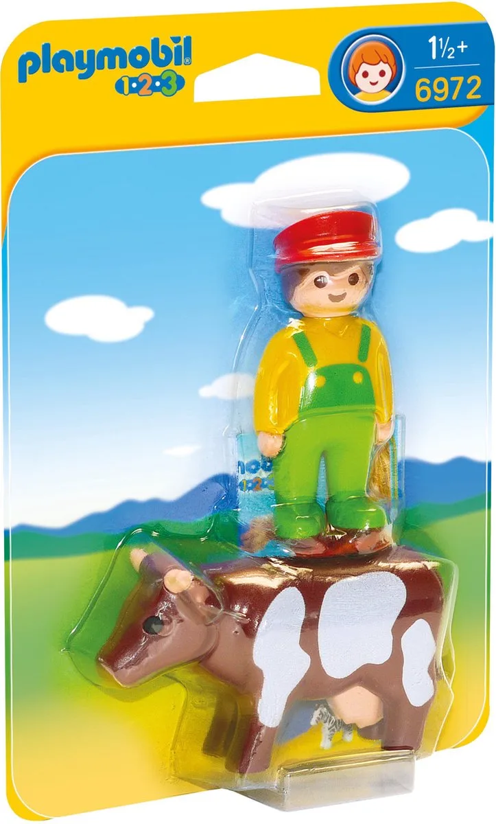 Playmobil 123 Boer met koe - 6972 by Playmobil in Multi colour – product photo