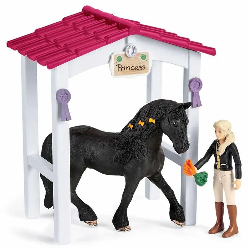 42437 Schleich Paardenbox Met Paard Princess & Tori fra Schleich – produktbillede 3 af 6