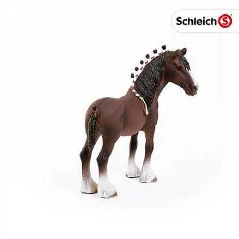 Boerderij - Clydesdale Hengst 13808 de Schleich en Bruin – photo du produit