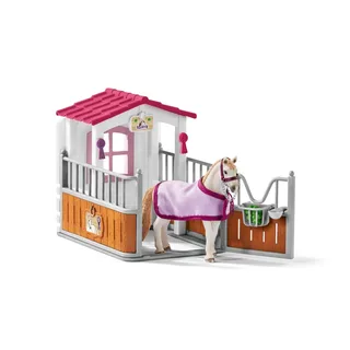 42368 Horse stall with Lusitano mare fra Schleich – produktbillede 1 af 4