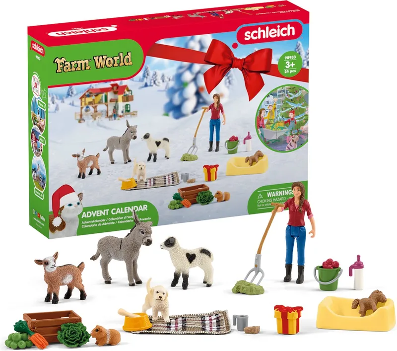 FARM WORLD - Adventskalender FARM WORLD 2023 - Boerderijdieren - 98983 von Schleich in Farm World – Produktfoto