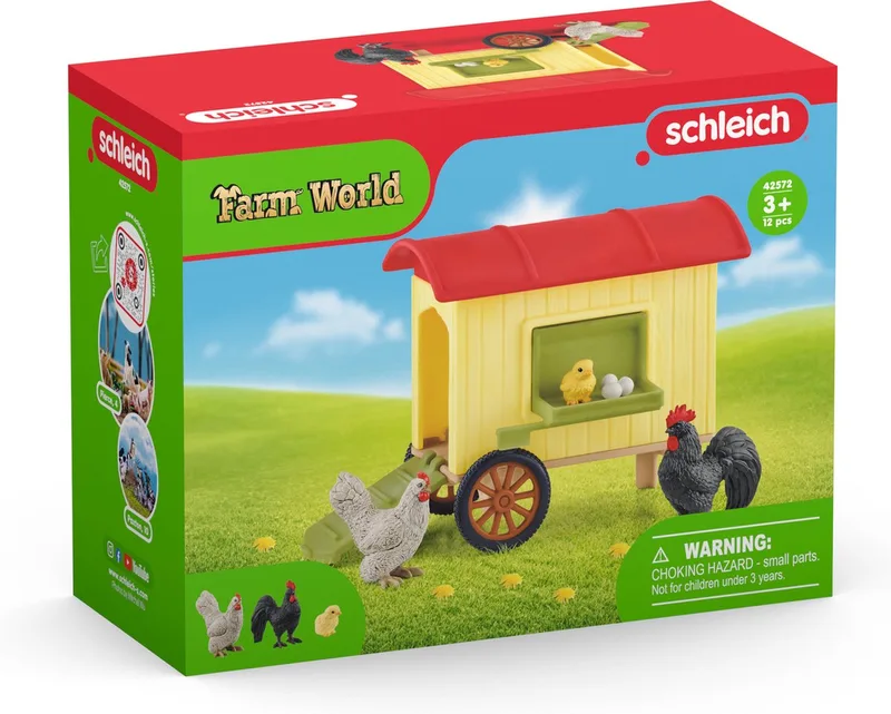 FARM WORLD - Kippenhok - Kinderspeelgoed voor Jongens en Meisjes - 3 tot 8 jaar - 42572 by Schleich in Multikleur – product photo