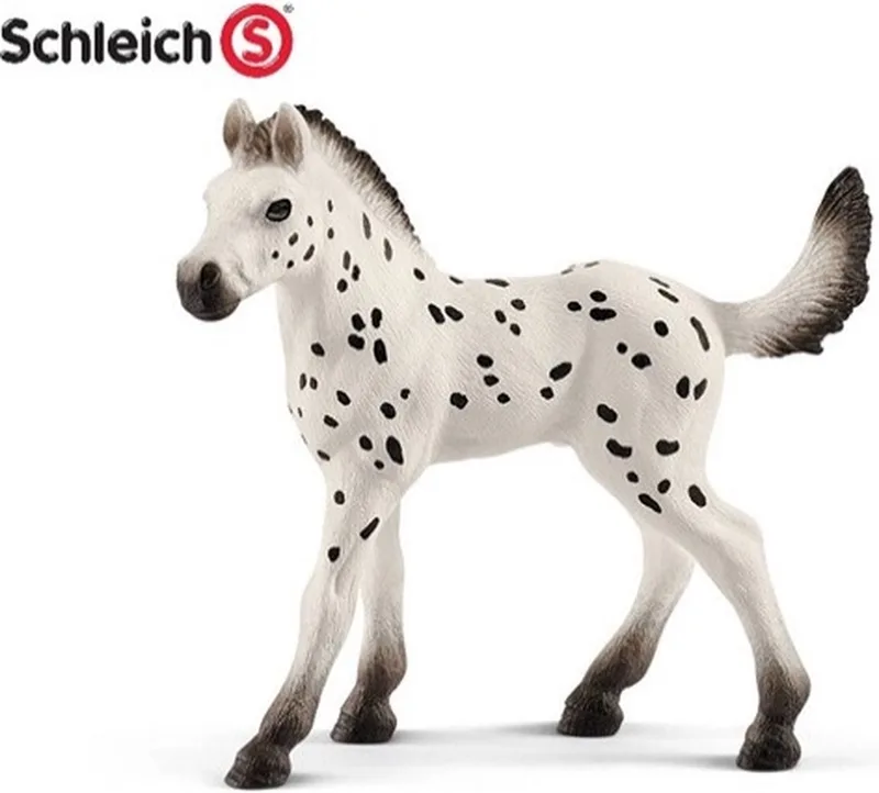 Farm World Knabstrupper veulen 8,5cm fra Schleich i Zwart wit – produktbillede